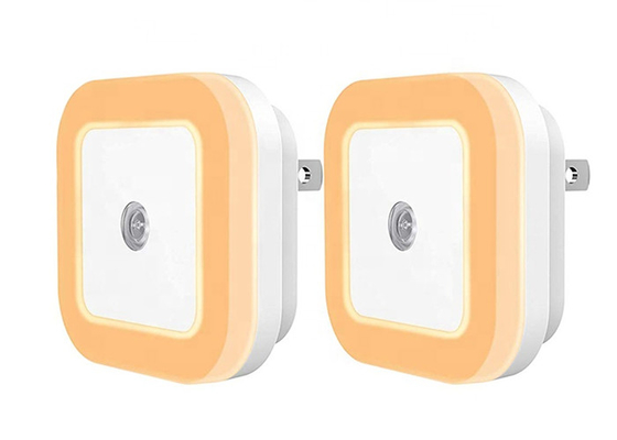 Plástico UE/USA del ABS de 1 vatio de la fotocélula del sensor LED de la noche del enchufe automático de la luz
