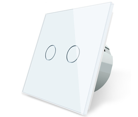 Distancia de cristal moderada del agujero del interruptor 220V 300W 60m m de la pared del Smart Home de la luz del tacto