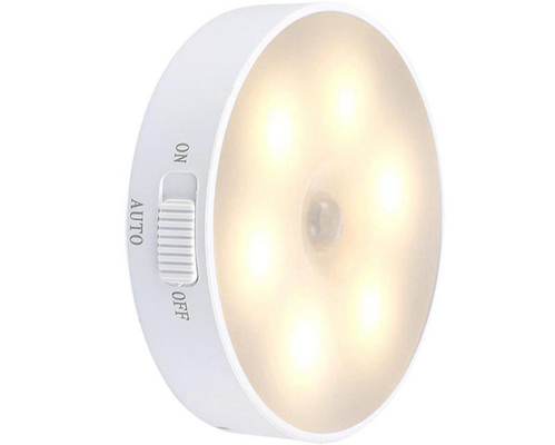 Sensores de movimiento recargables de la luz del USB LED 0.8W magnético con 3 modos