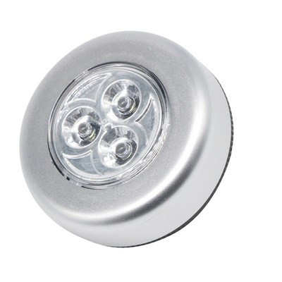 Color plata con pilas del AAA del sensor del tacto de la lámpara de la noche de la luz DC5V del LED